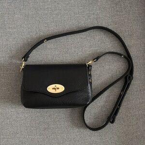 Apatchy London The Maddie Black Leather Bag